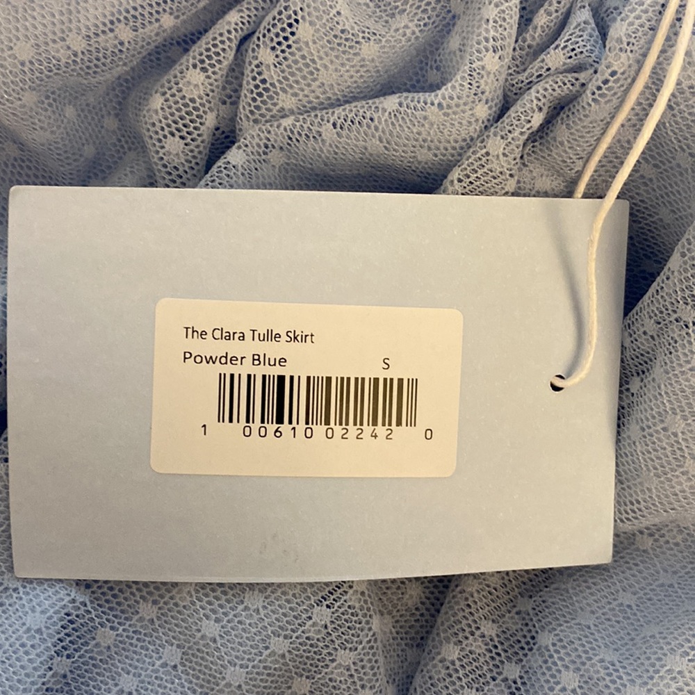 Hill House Clara Tulle Skirt in Powder Blue - Picture 13 of 14